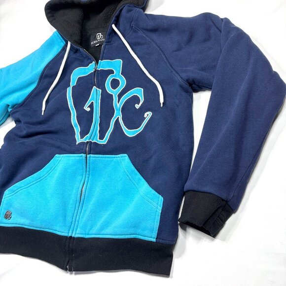 Icelantic Colorado Blue Fleece-Lined Heavyweight Full-Zip Hoodie Jacket Mens L - Picture 2 of 13
